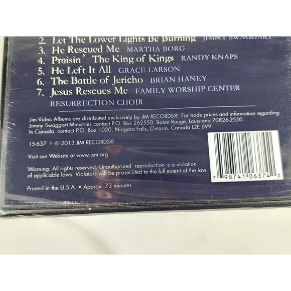 Harbor In The Time Of Storm DVD + CD New Sealed 2013 Jimmy Swaggart Ministries - Picture 7 of 12